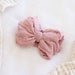Large Ruffle Knit Bow | Pinks