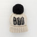 Boo Hand Knit Halloween Beanie Hat 6/24M