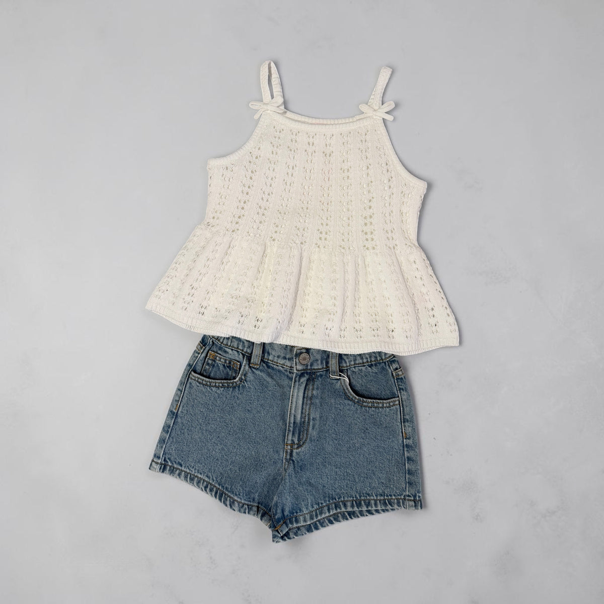 White peplum Tank