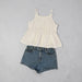 White peplum Tank