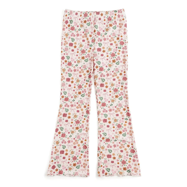 Berry Floral Flare Legging - Kids Boutique Clothing - Fall