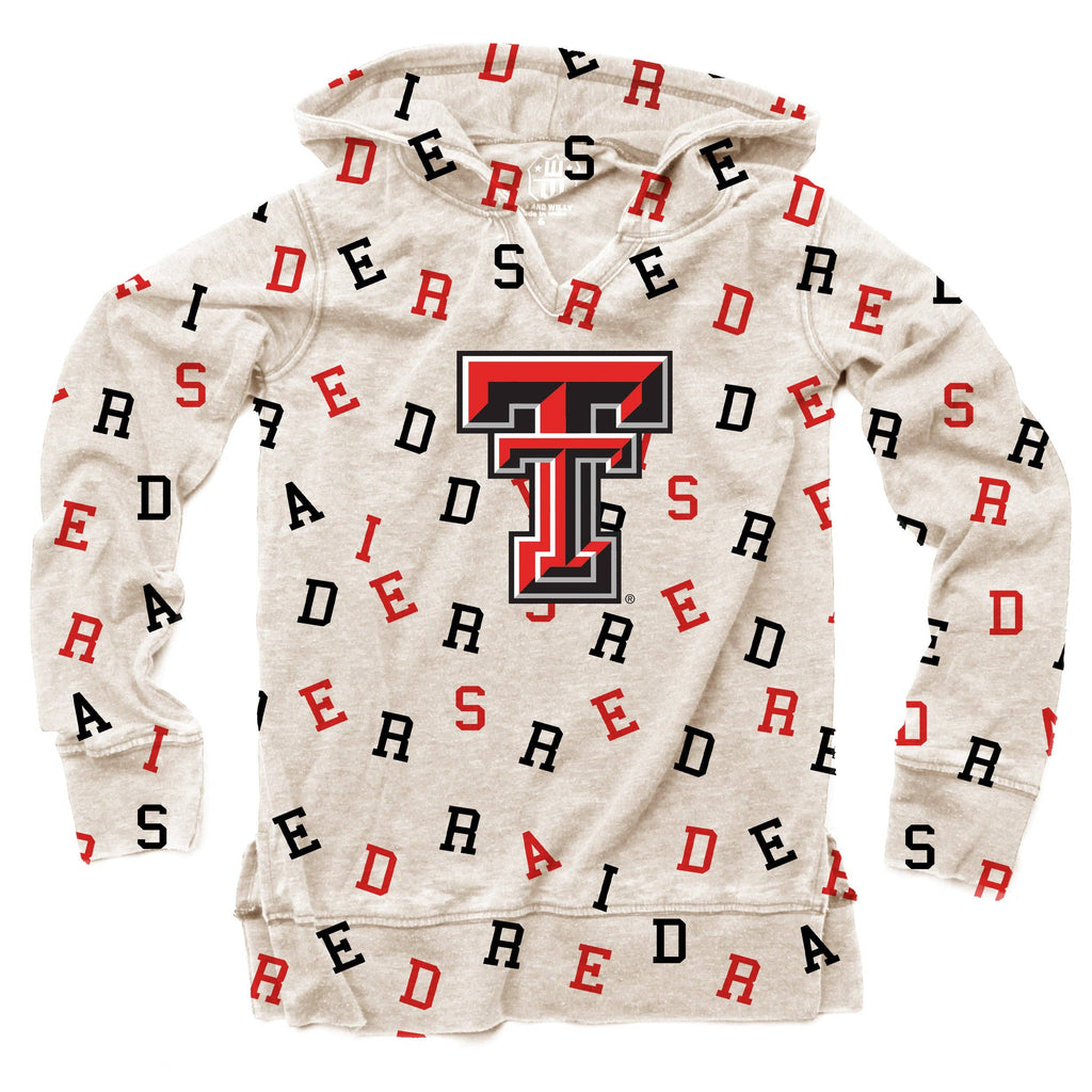 Texas Tech Red Raiders Youth Girls Allover Print Team Hoodie