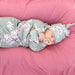 Saylor's Sage & Blush Floral Oversized Swaddle Blanket