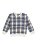 Navy Plaid Sweatshirt - Boys Clothing