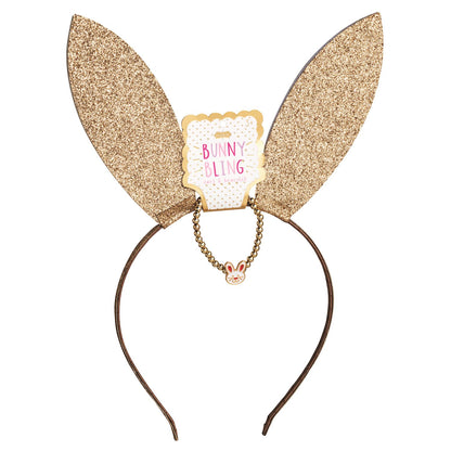 Glitter Bunny Headband & Bracelet Set