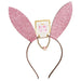 Glitter Bunny Headband & Bracelet Set