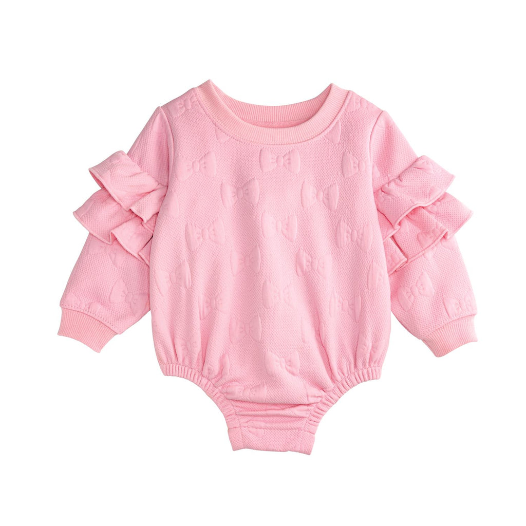 Quilted Bow Sweatshirt Baby Bubble