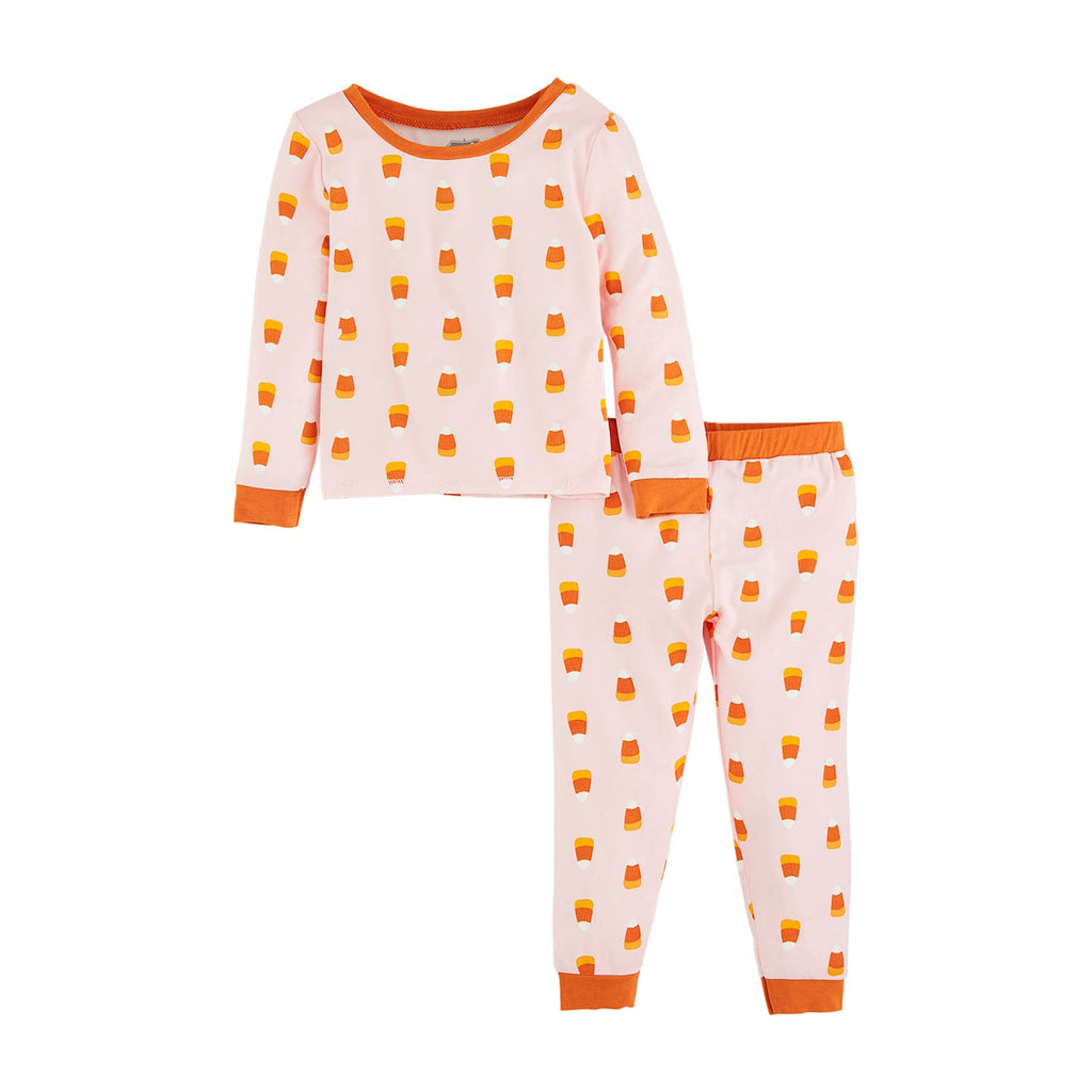 PINK CANDY CORN GLOW PAJAMA SET