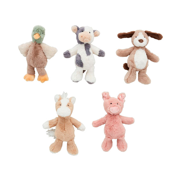Farm Plush Rattle Pals