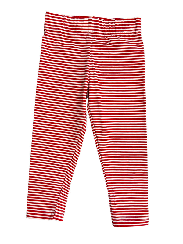 Ankle Legging - red stripe