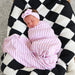 Lana Pink Ribbed SWADDLE Bamboo