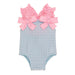 Blue Crinkle Checker Baby Swimsuit