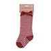 Red Tall Christmas Bow Sock