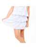 Embroidered Eyelet Tiered Ruffle Skort