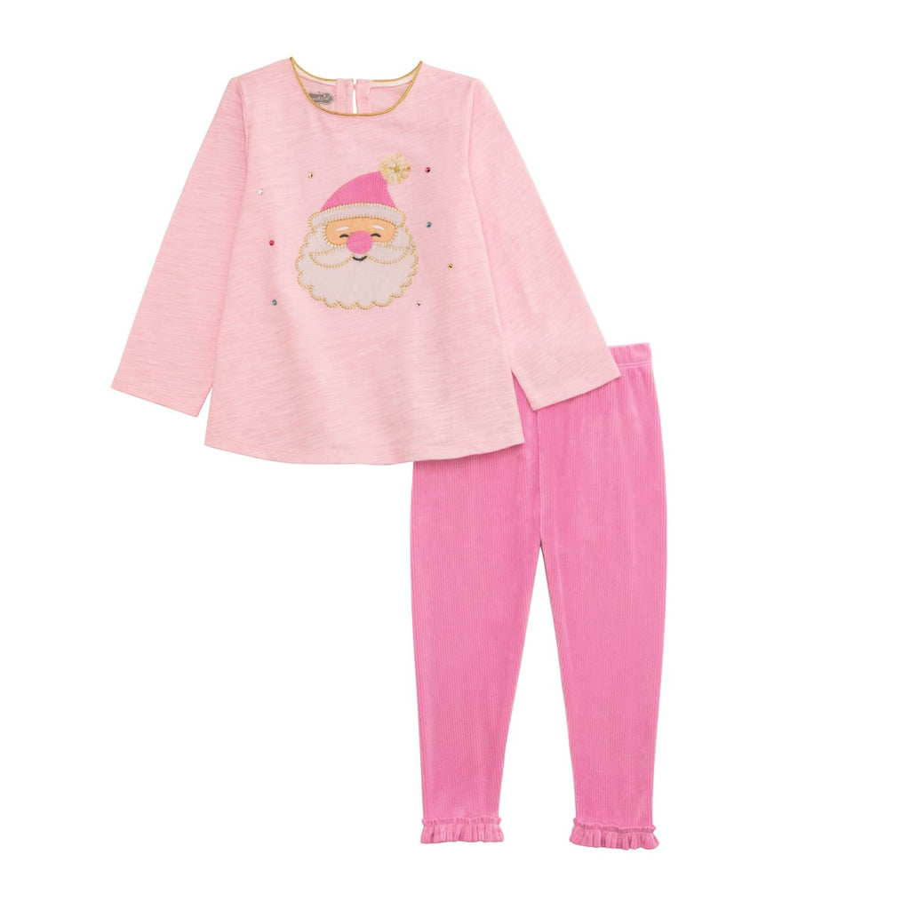 Pink Santa Toddler Tunic & Legging Set