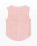 RIBBED EXPOSED SEAM TANK TOP ballet pink