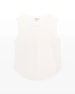 RIBBED EXPOSED SEAM TANK TOP - Ecru