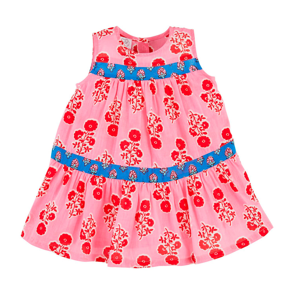 Mixed Block Print Toddler Dress