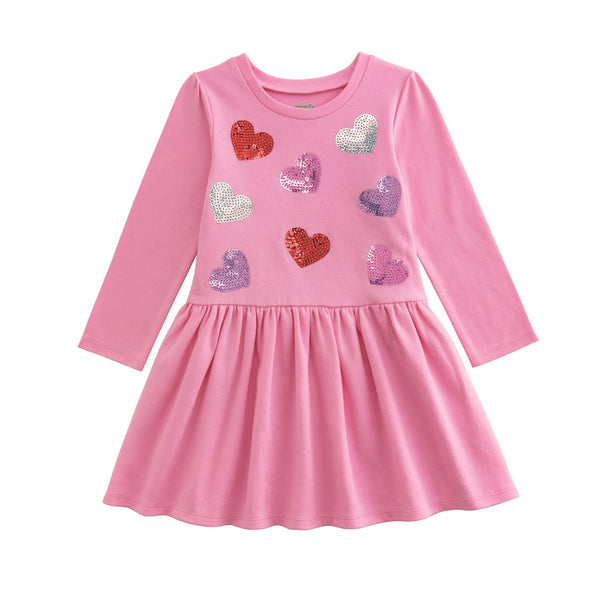 Sequin Heart Tutu Toddler Dress