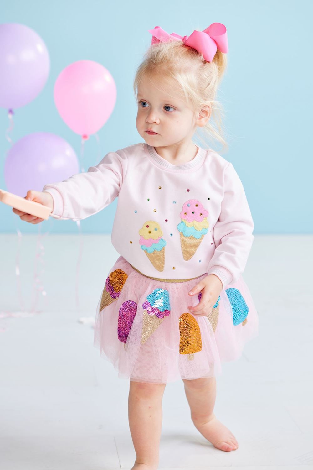 Pink Sparkle Toddler Sweatshirt