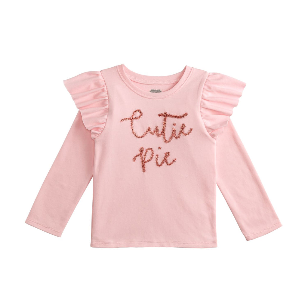 Pink Cutie Pie Tinsel Toddler Tee