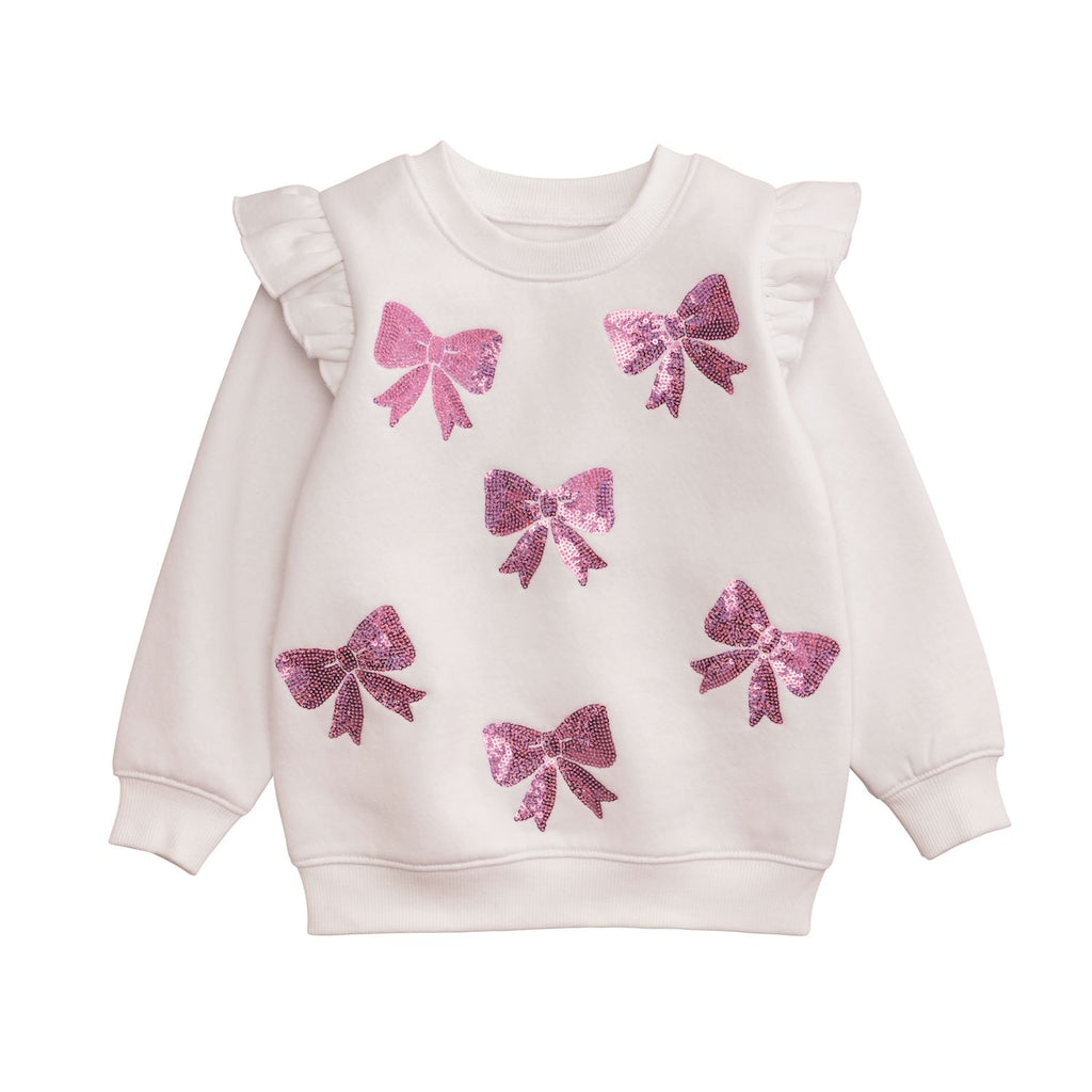 Sequin Bow Toddler Sweatshirt
