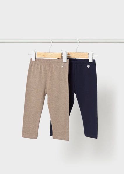 2 basic leggings set - Marino