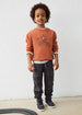 Ottoman knit pants - pizarra