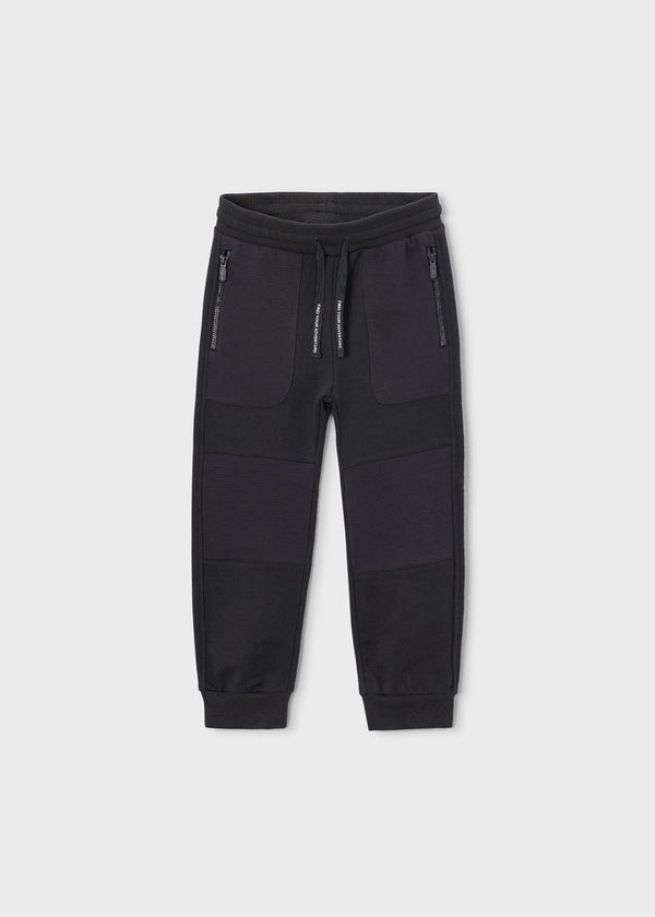 Ottoman knit pants - pizarra