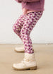 Knit printed leggings - violeta