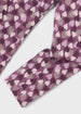 Knit printed leggings - violeta