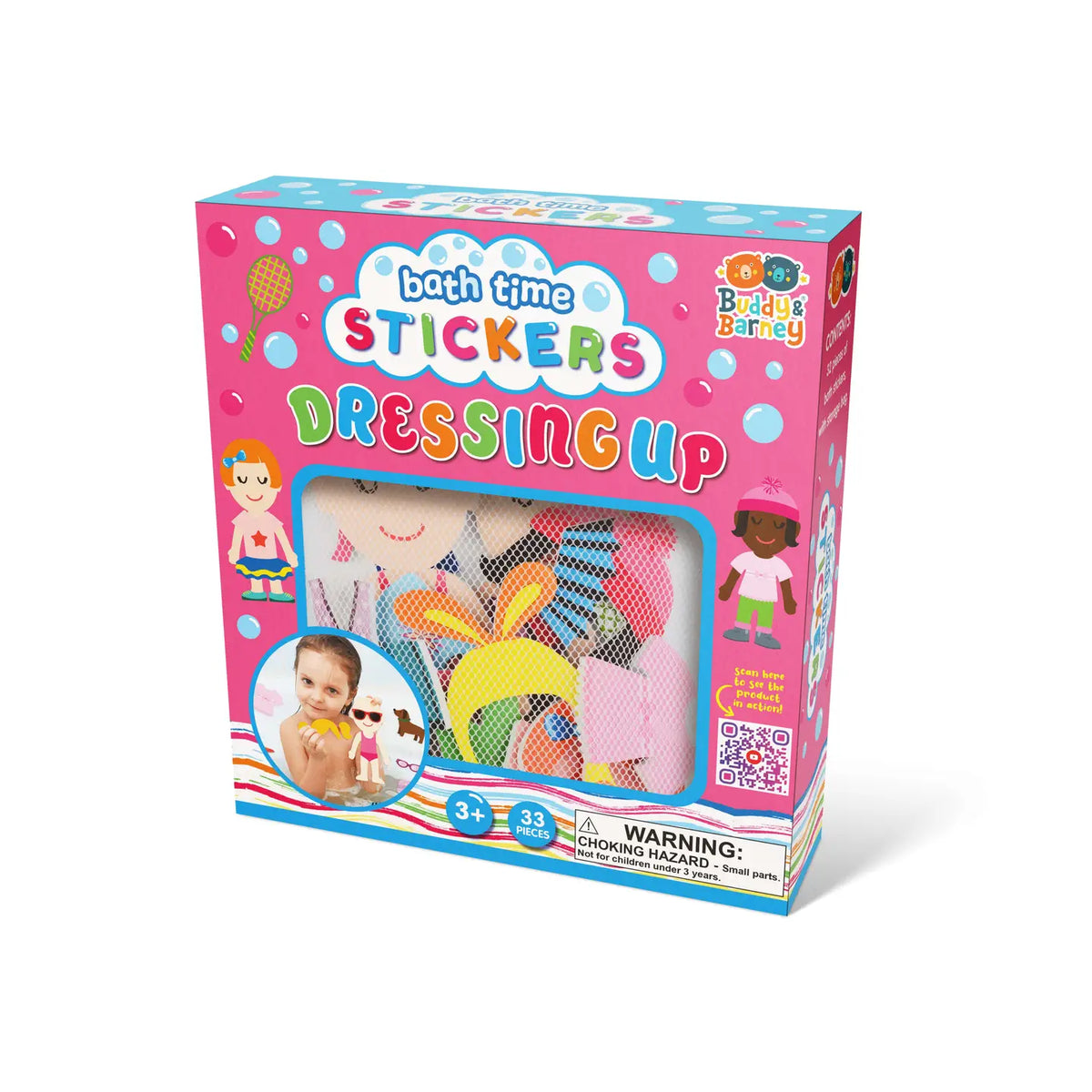 Bath Stickers Dressing Up - in Mesh Bag with Suction Cups