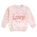 Pink Rose Love Patch Sweatshirt