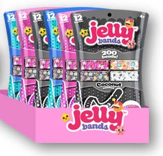 Jelly Bands CDU - Cotton Candy, Coconut and Blue Razz