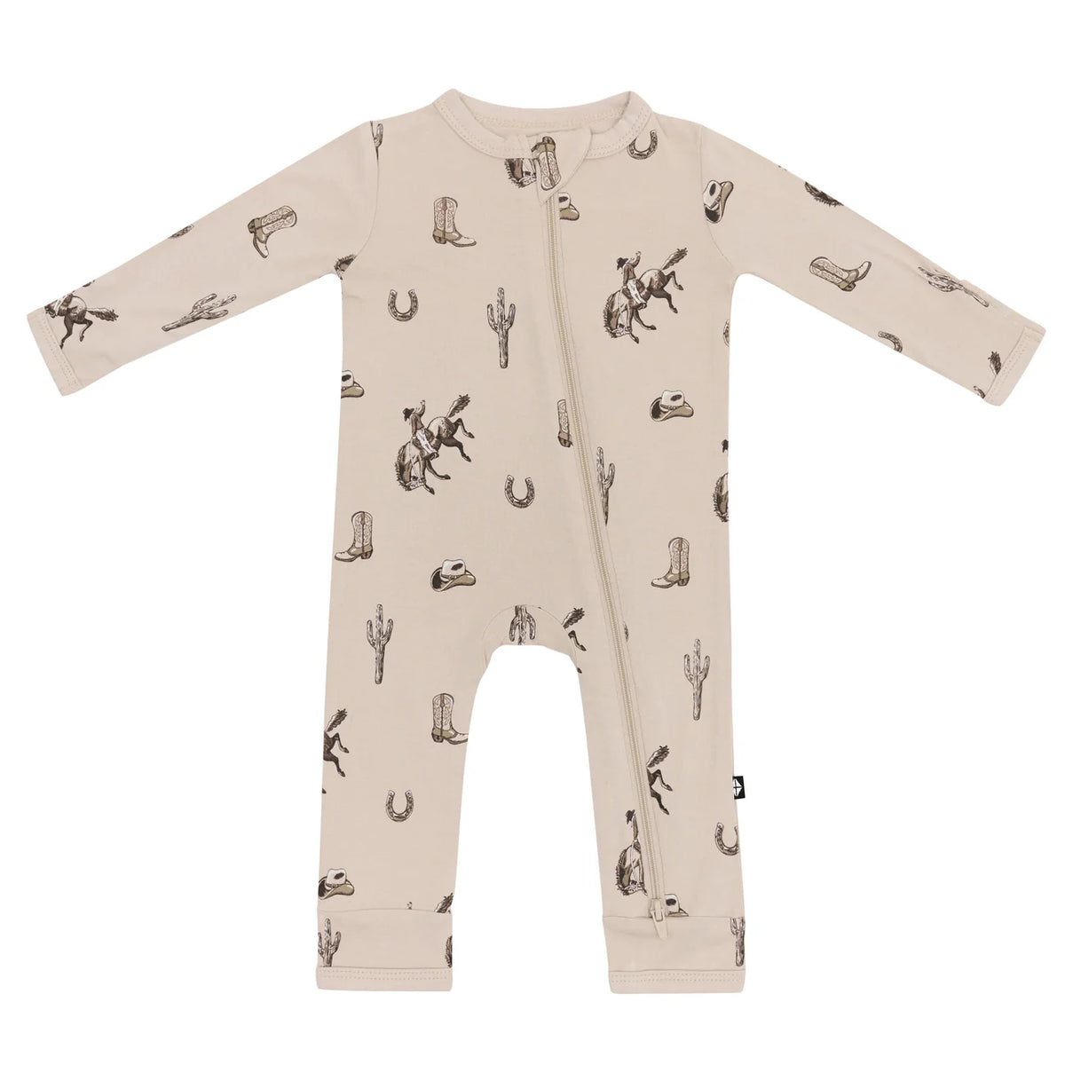 Zippered Romper in Classic Cowboy