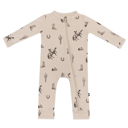 Zippered Romper in Classic Cowboy