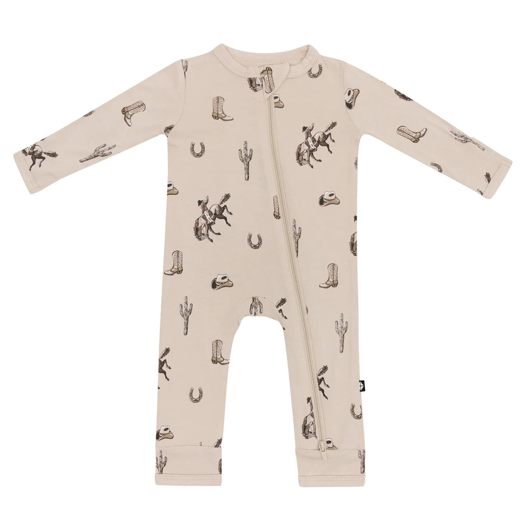 Zippered Romper in Classic Cowboy