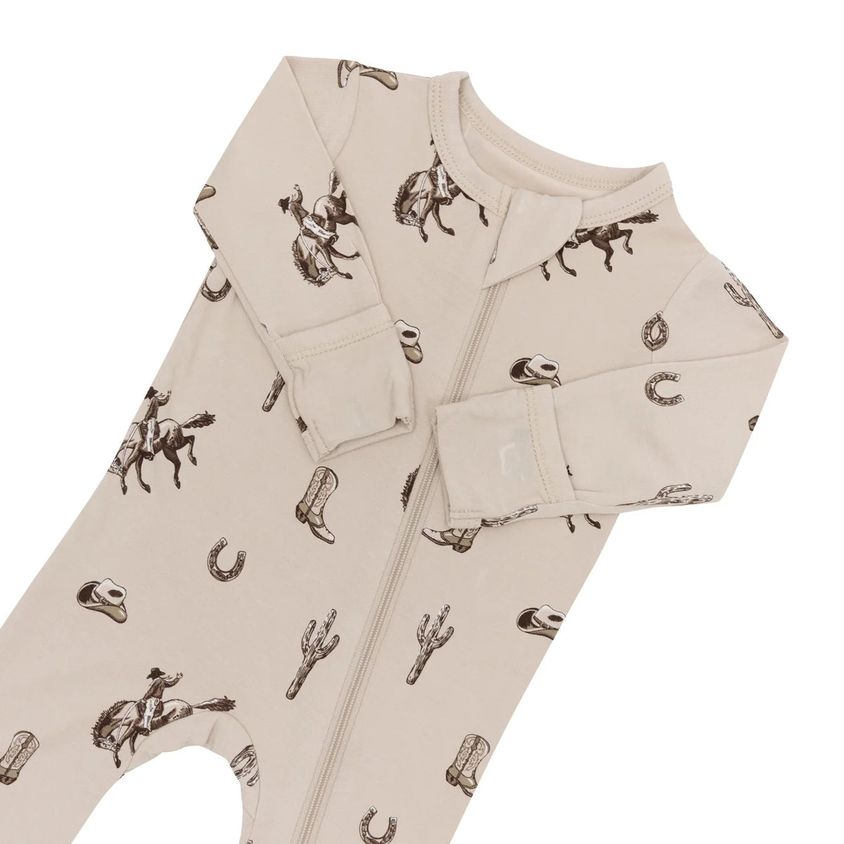 Zippered Footie in Classic Cowboy