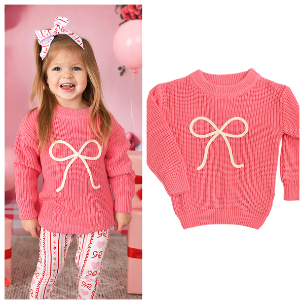 Pink Bow SWEATER