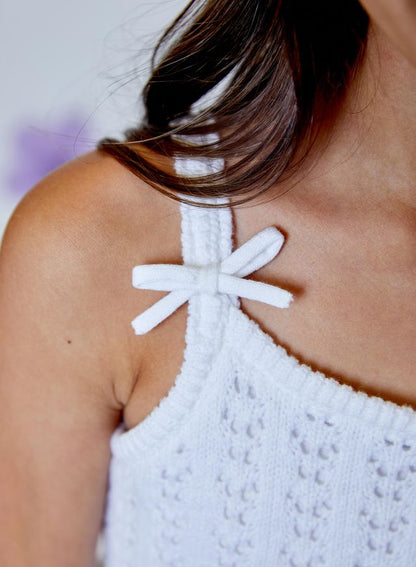 White peplum Tank