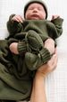 Knit Booties - Olive