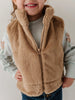 GIRLS Faux VEST -Beige