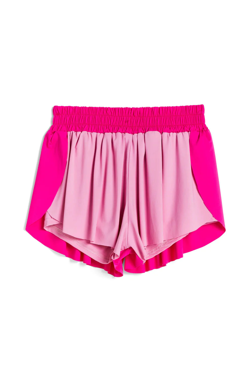 Color block butterfly shorts  - Pink