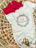 Sage Green First Christmas Wreath Outfit