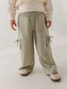 GIRLS WIDE LEG CARGO PANT - Mellow Rose