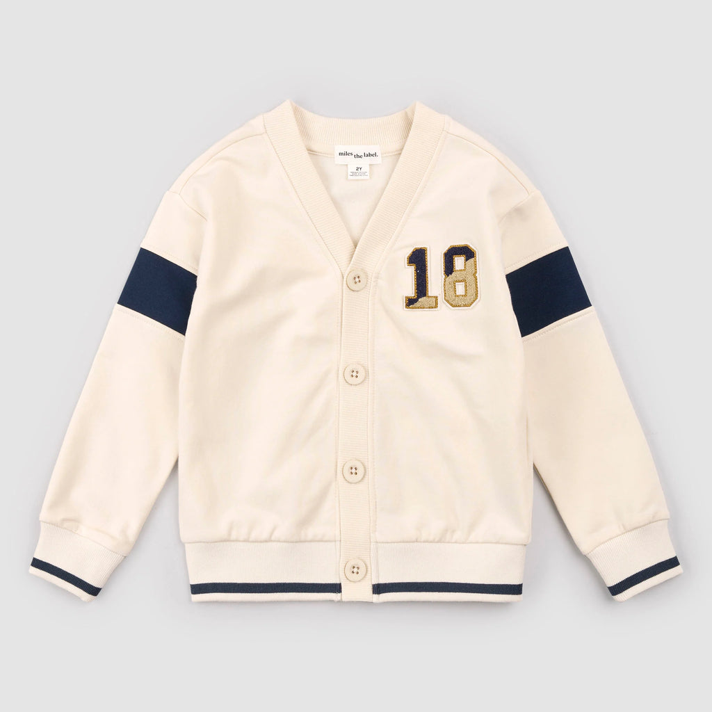 Varsity Birch Knit Cardigan