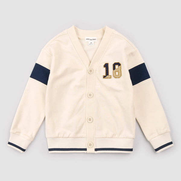 Varsity Birch Knit Cardigan