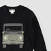 Off-Roader Intarsia Black Sweater