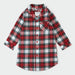 Red Tartan Plaid Flannel Night Gown