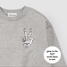Skeleton Crew Glow In the Dark Grey Mix Sweatshirt